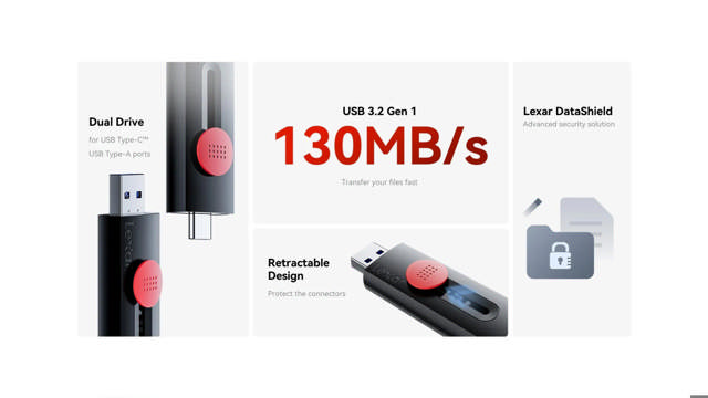 Lexar JumpDrive D300 OTG USB 3.1 32GB