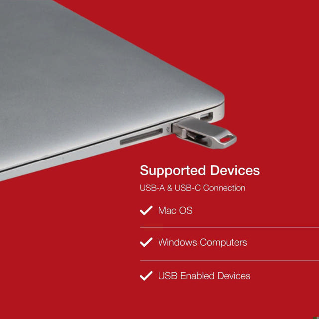 Shintaro 32GB USB-C & USB-A Pocket Disk