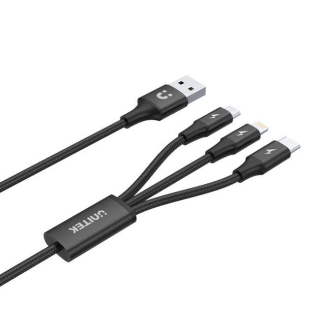 Unitek 1.2m 3-in-1 USB-A to USC-C & More