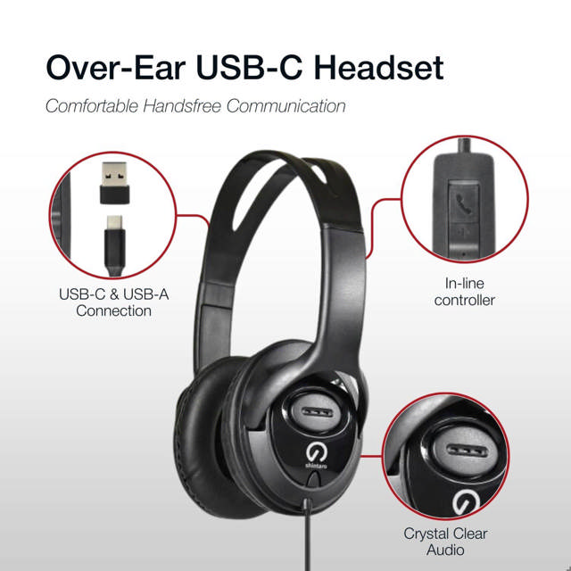 Shintaro Over-Ear USB-C Headset