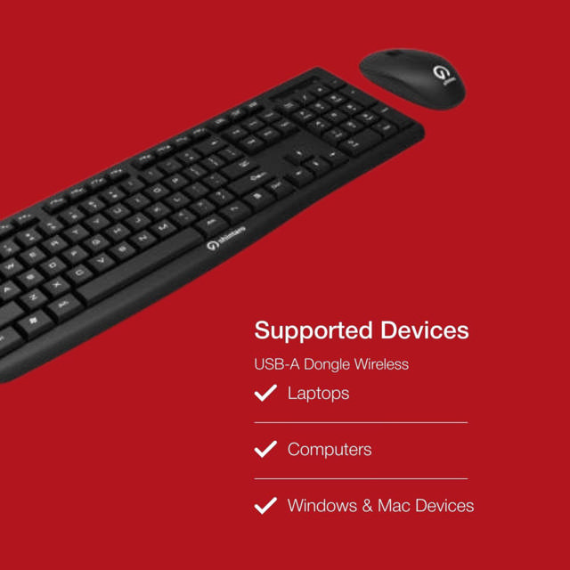 Shintaro Wireless Keyboard & Mouse Combo