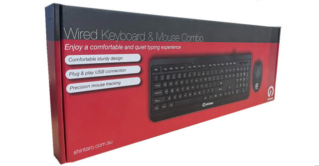 Shintaro Wired Keyboard & Mouse Combo