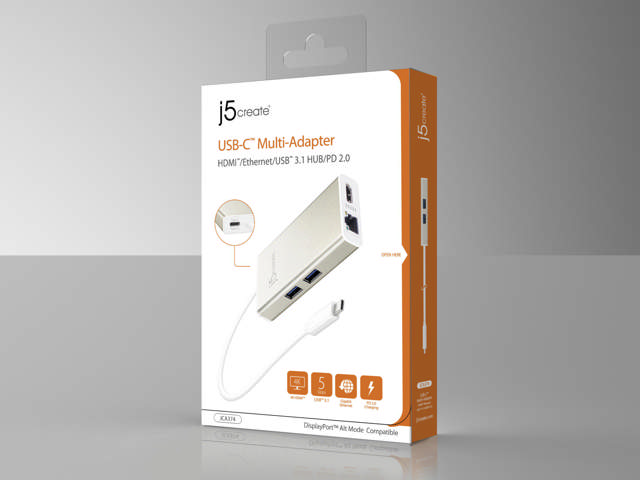 J5create Type-C to HDMI & GigaLAN & USB