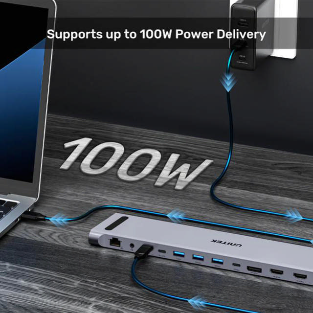 Unitek USB-C Triple 4K Docking Station