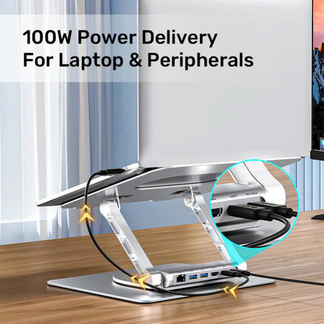 Unitek 360 degree Laptop Stand w/ USB-C