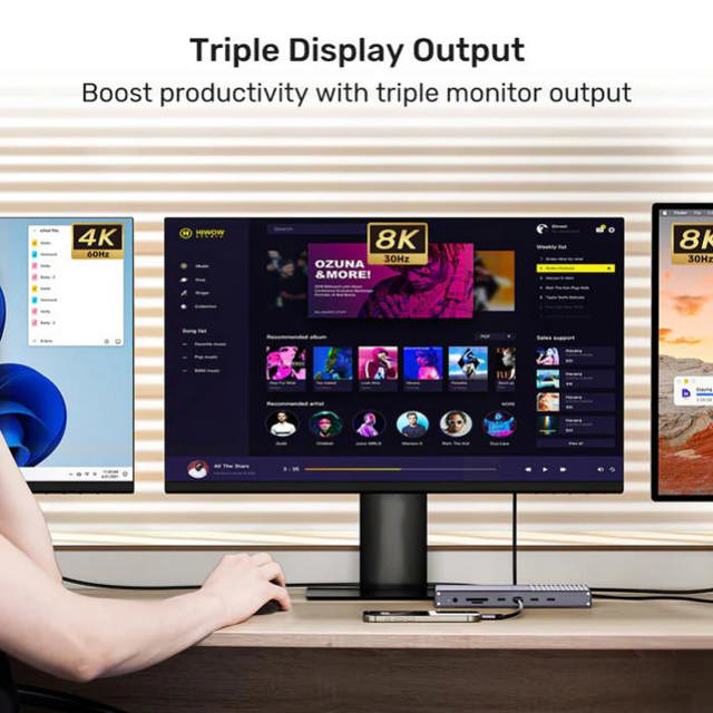 Unitek USB4 40Gbps Docking Station