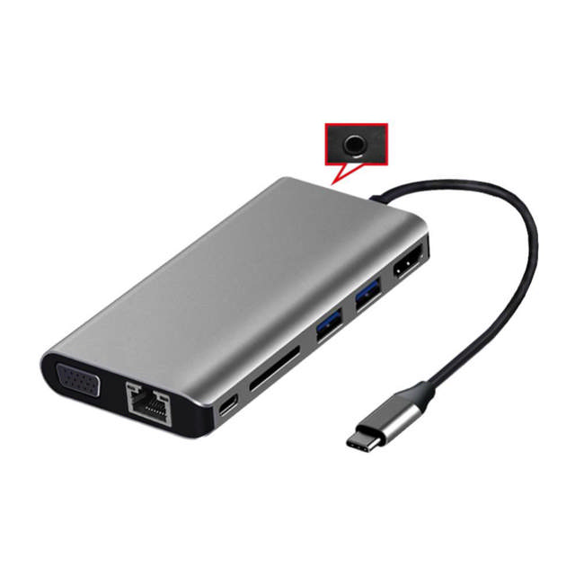 Shintaro 8-Port USB-C Travel Dock