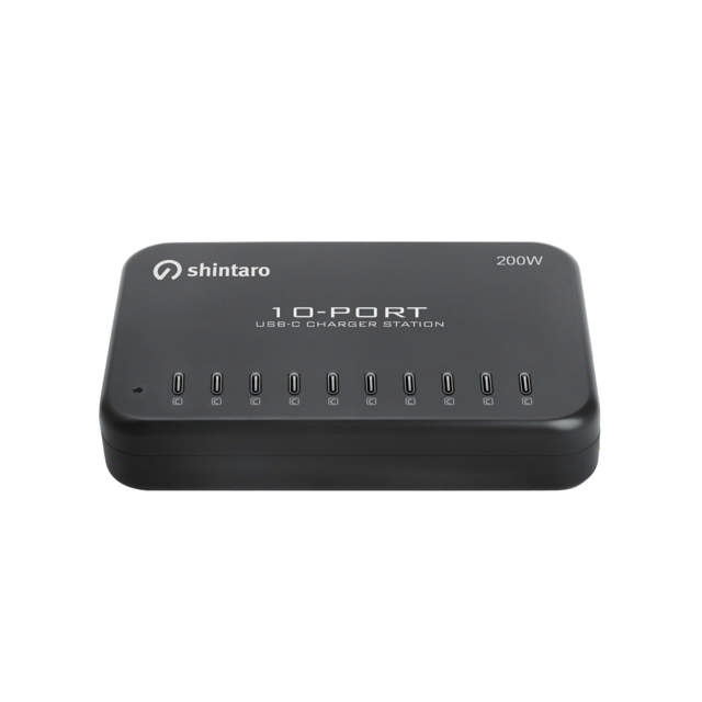Shintaro 200W 10-Port USB-C GaN Charger