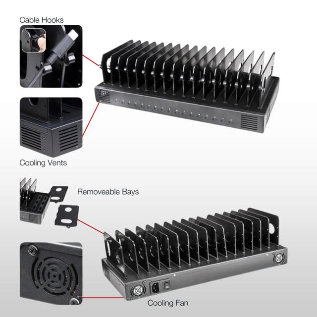 Shintaro 16-Port USB-C 1000W Charger