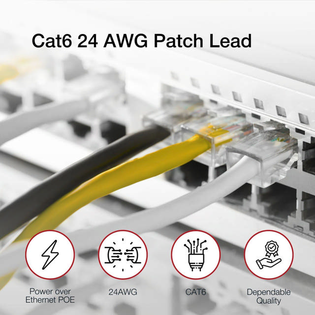 Shintaro Cat6 24 AWG Patch Yellow 15M