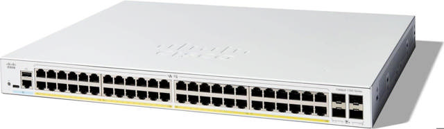 Cisco 48-Port GE 370W PoE+ 4 SFP+ Switch