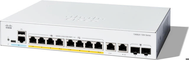 Cisco C1300 8-Port Gigabit PoE Switch