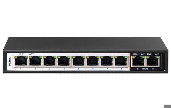 D-Link 10-Port Unmanaged PoE Switch