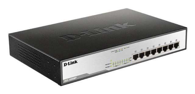 D-Link 8-Port Unmanaged PoE DesktopSwitch