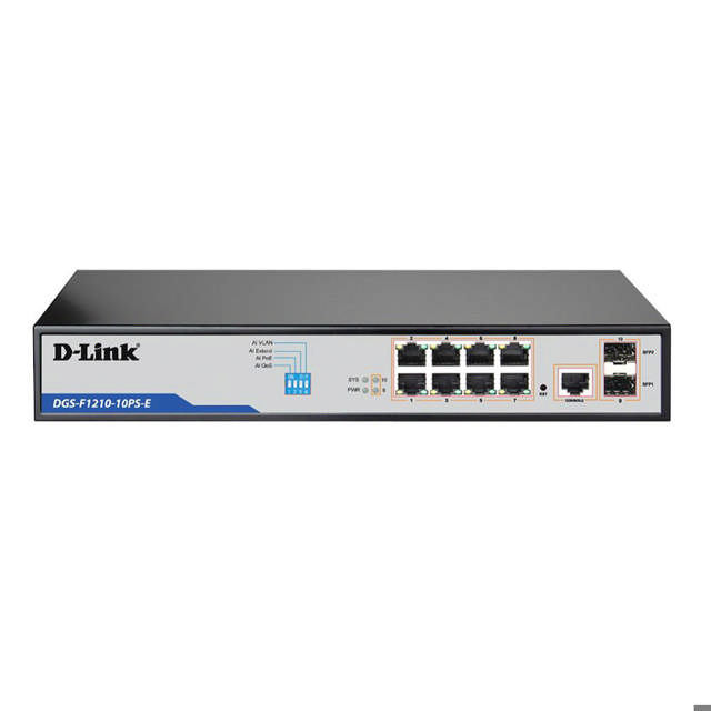 D-Link 10-Port Long Range PoE+ Switch