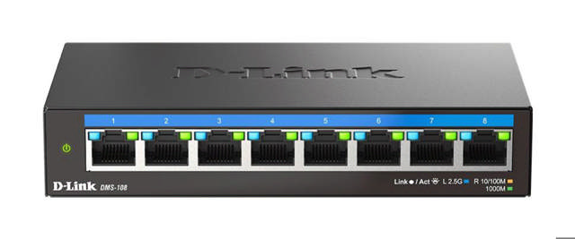 D-Link 8-Port 2.5G mGE Unmanaged Switch