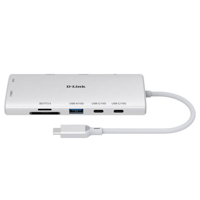 D-Link 10-in-1 USB-C Hub with Dual 4K