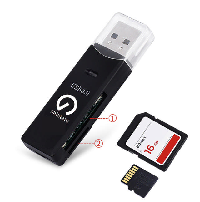 Shintaro USB-A SD Card Reader