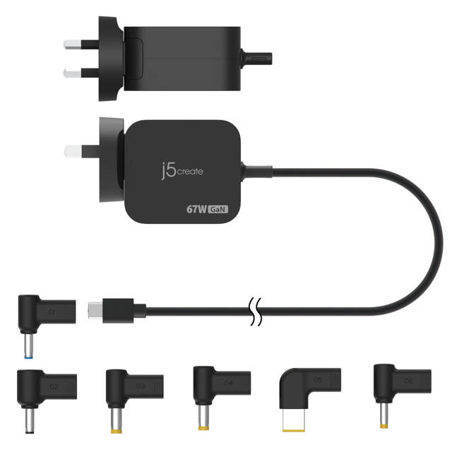 J5create JUP1565DCU 67W GaN PD USB-C