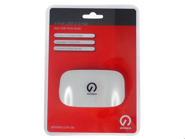 Shintaro 4 Port USB 2.0 Hub