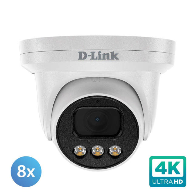 D-Link DCS-F4808E Vigilance 8 x 8MP Kit