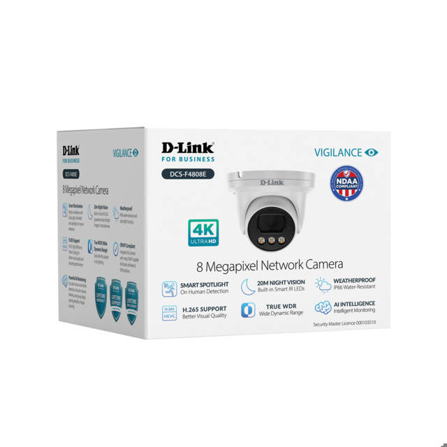 D-Link DCS-F4808E Vigilance 5 x 8MP Kit
